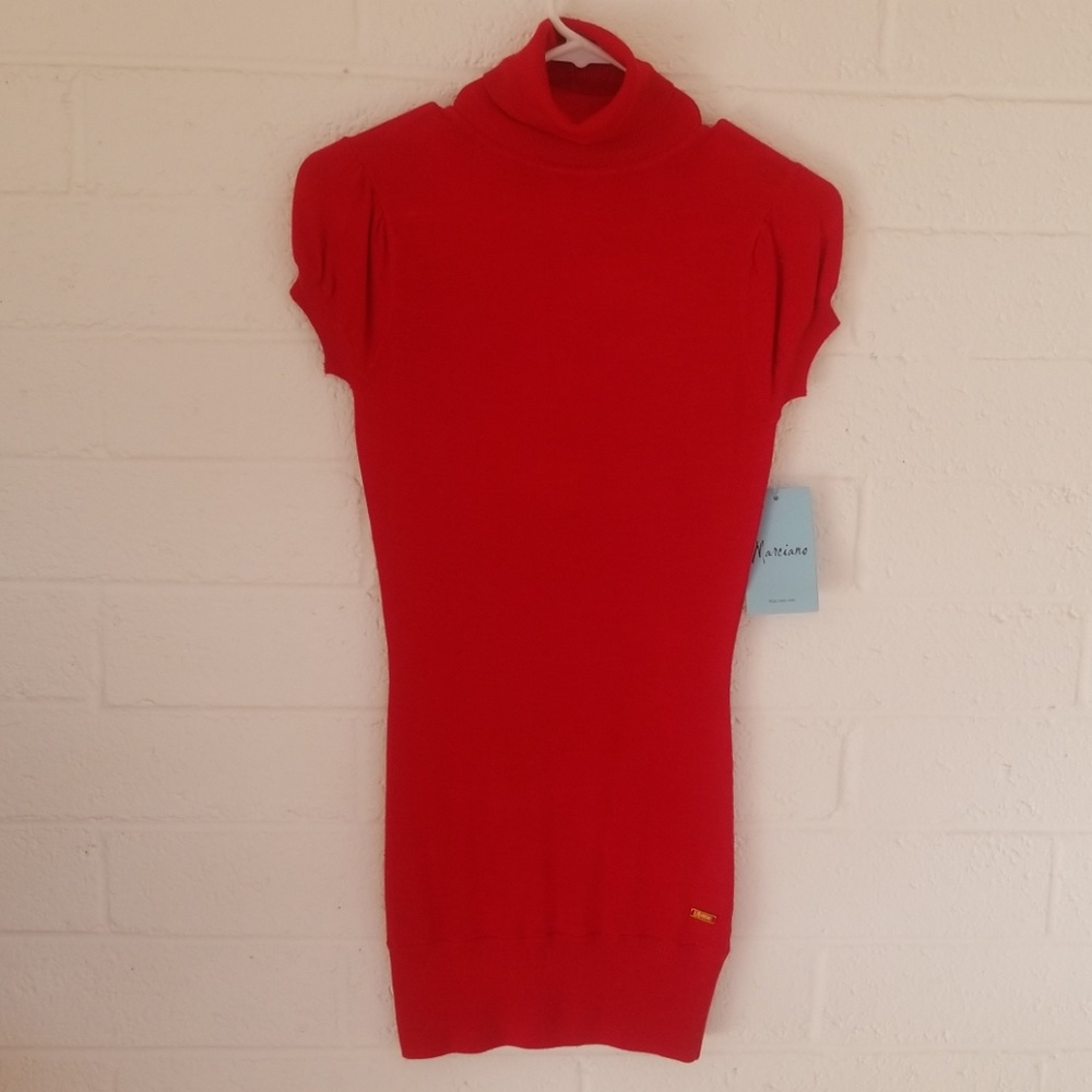 Red Marciano short sleeve sweater